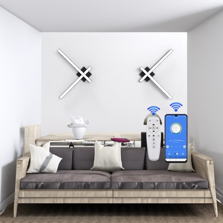 لوستر مدرن مدل سرو دو شاخه کد SB2YB مشکی