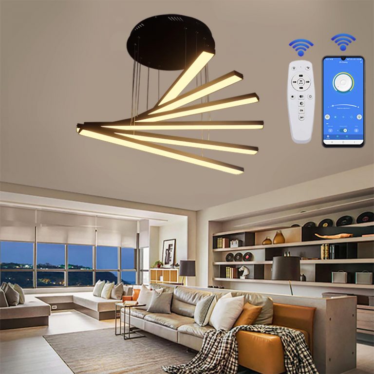 لوستر مدرن مدل سرو آویز کد SC6 مشکی