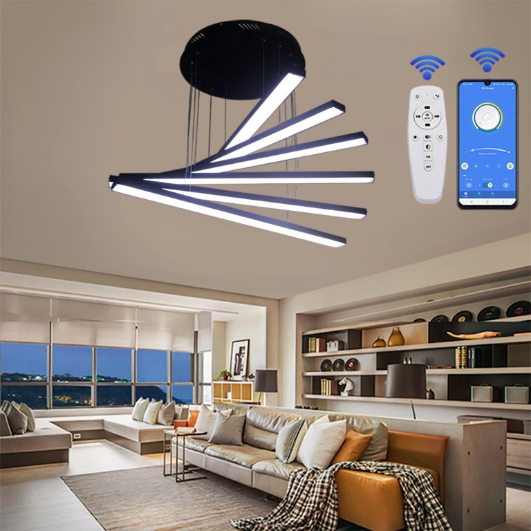 لوستر مدرن مدل سرو آویز کد SC6 مشکی