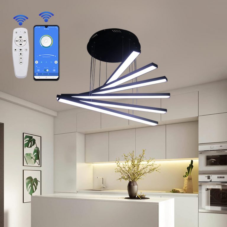 لوستر مدرن مدل سرو آویز کد SC6 مشکی