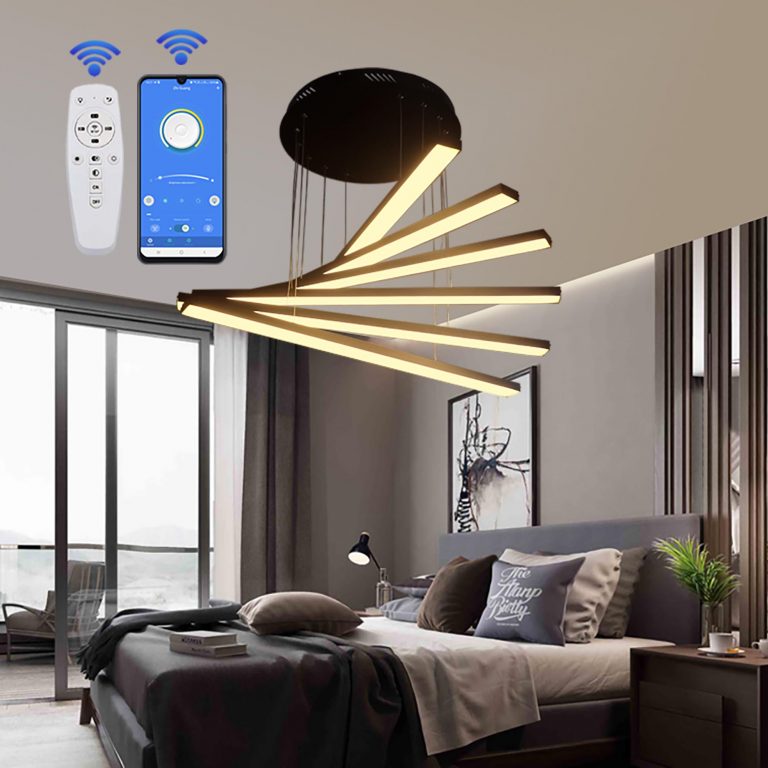 لوستر مدرن مدل سرو آویز کد SC6 مشکی