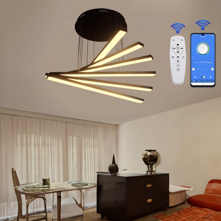 لوستر مدرن مدل سرو آویز کد SC6 مشکی