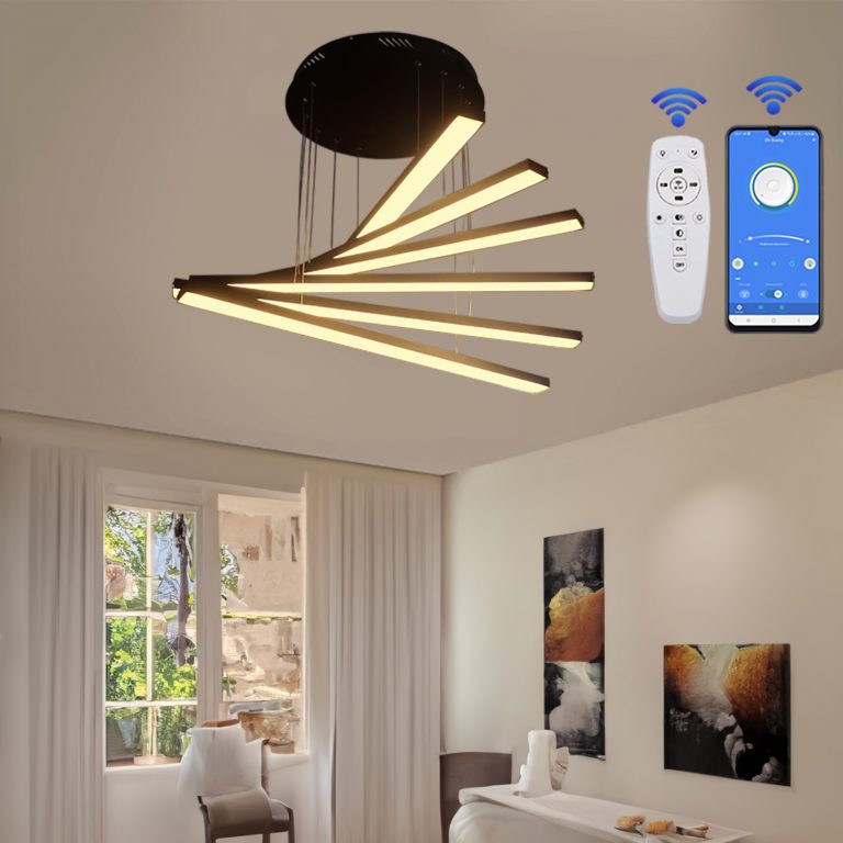 لوستر مدرن مدل سرو آویز کد SC6 مشکی