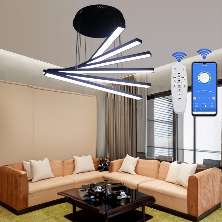 لوستر مدرن مدل سرو آویز کد SC6 مشکی