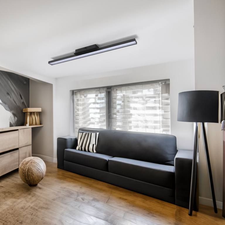 لوستر مدرن مدل سرو تک شاخه کد SB1 مشکی