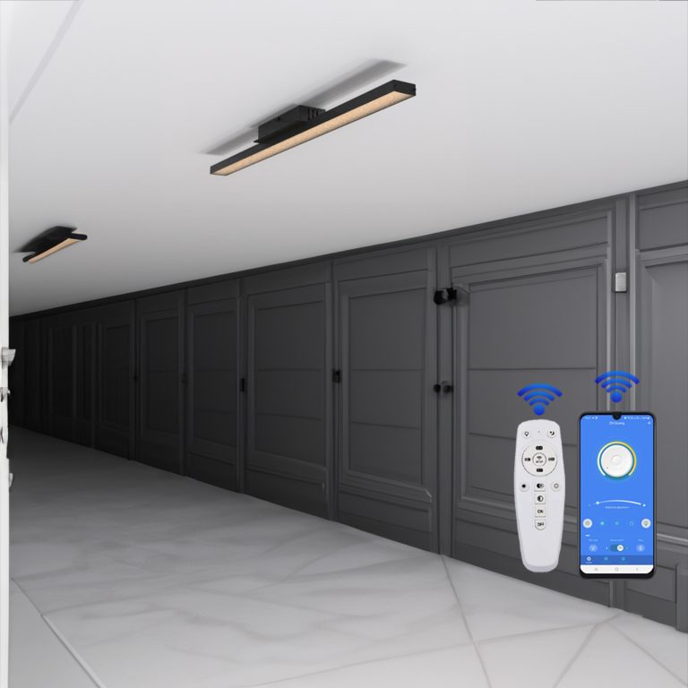 لوستر مدرن مدل سرو تک شاخه کد SB1 مشکی